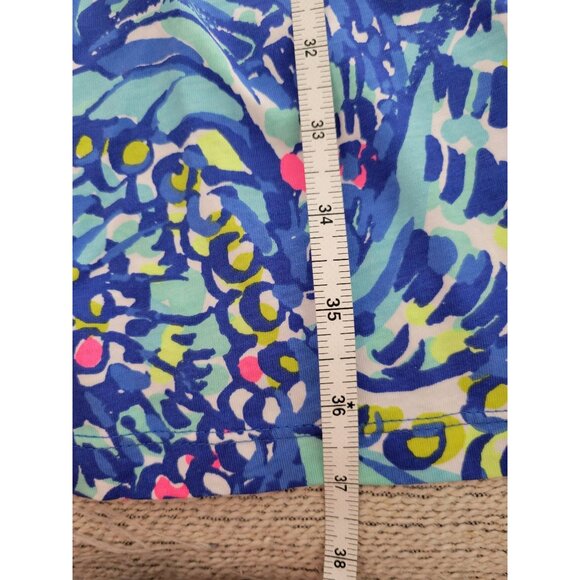 Lilly Pulitzer Blue Dress Swing Mini dress size XL luxetic Vacation Resort - Picture 6 of 6